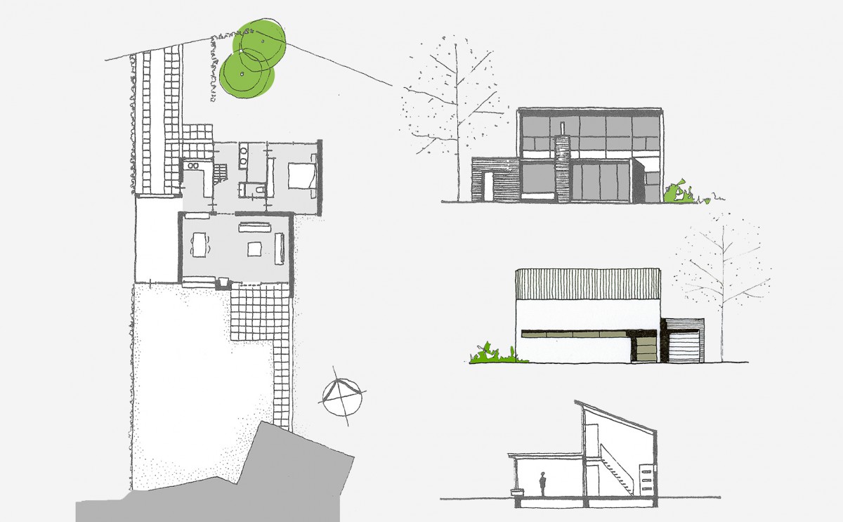 plattegrond, gevels plattegrond, gevels
